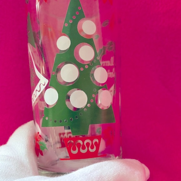 Holiday Glasses (1 Set of 3) Merry Christmas & New Years Tumblers - Picture 2 of 5